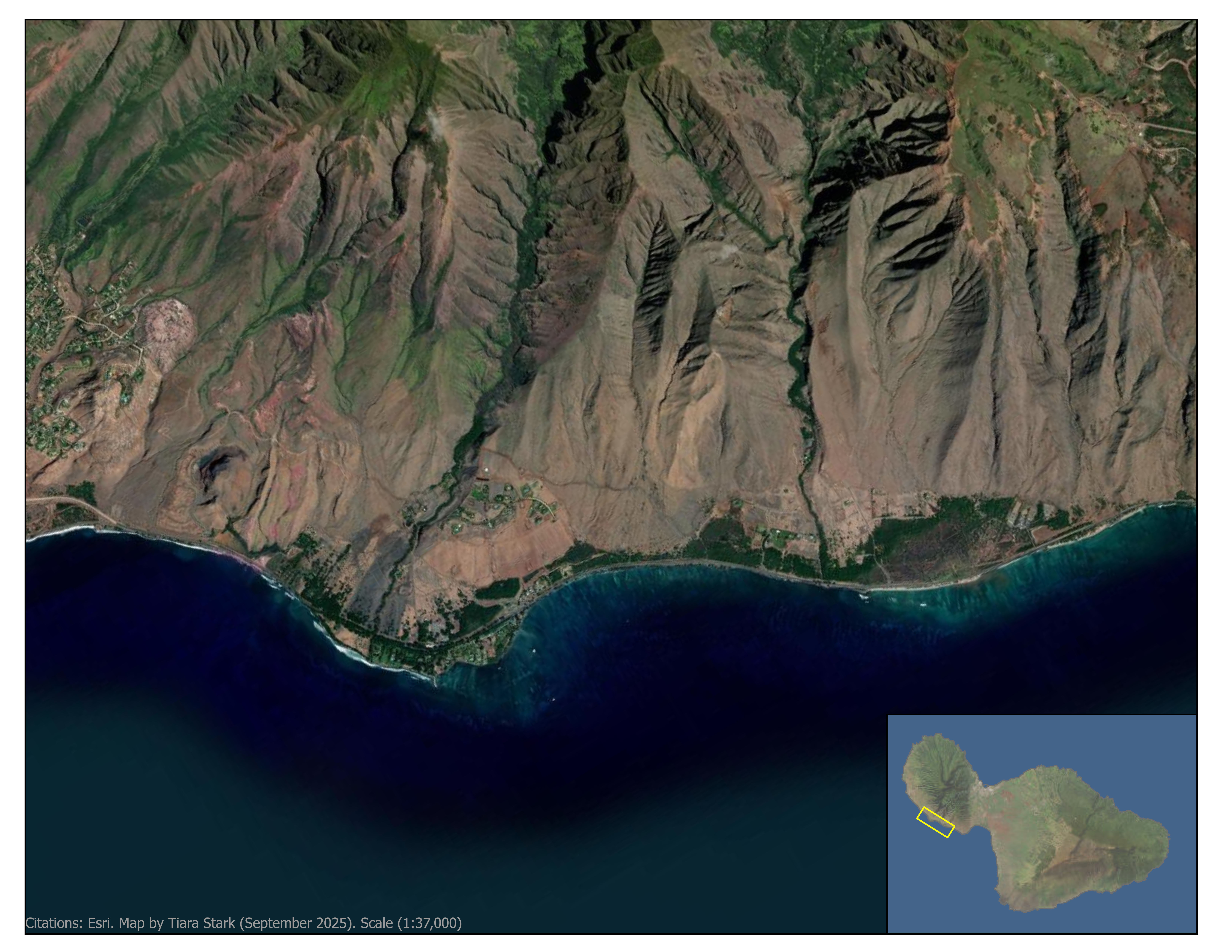 Pilina Olowalu Map